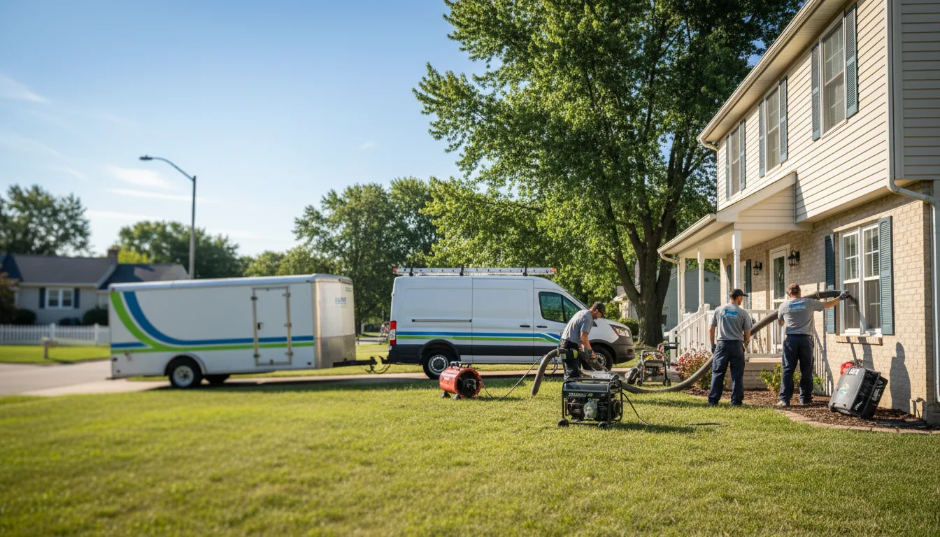 Flooded Basement Restoration And Cleanup With Repair in Thompsonville, IL near me